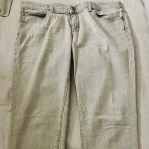 Eileen Fisher Gray Jeans Light Wash Straight Cotton Blend